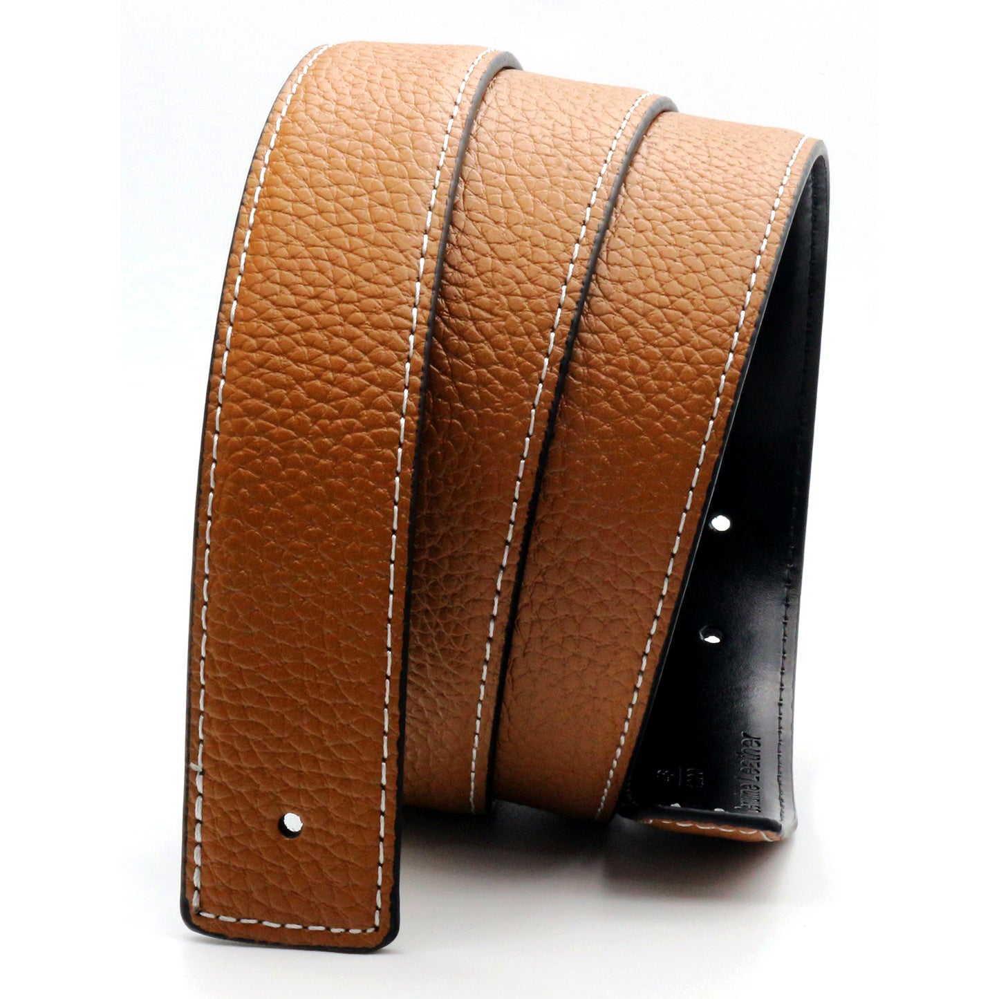 QHA Mens Leather Belts Genuine Replacement Belt Strap for H Buckle 32mm Wide Q03