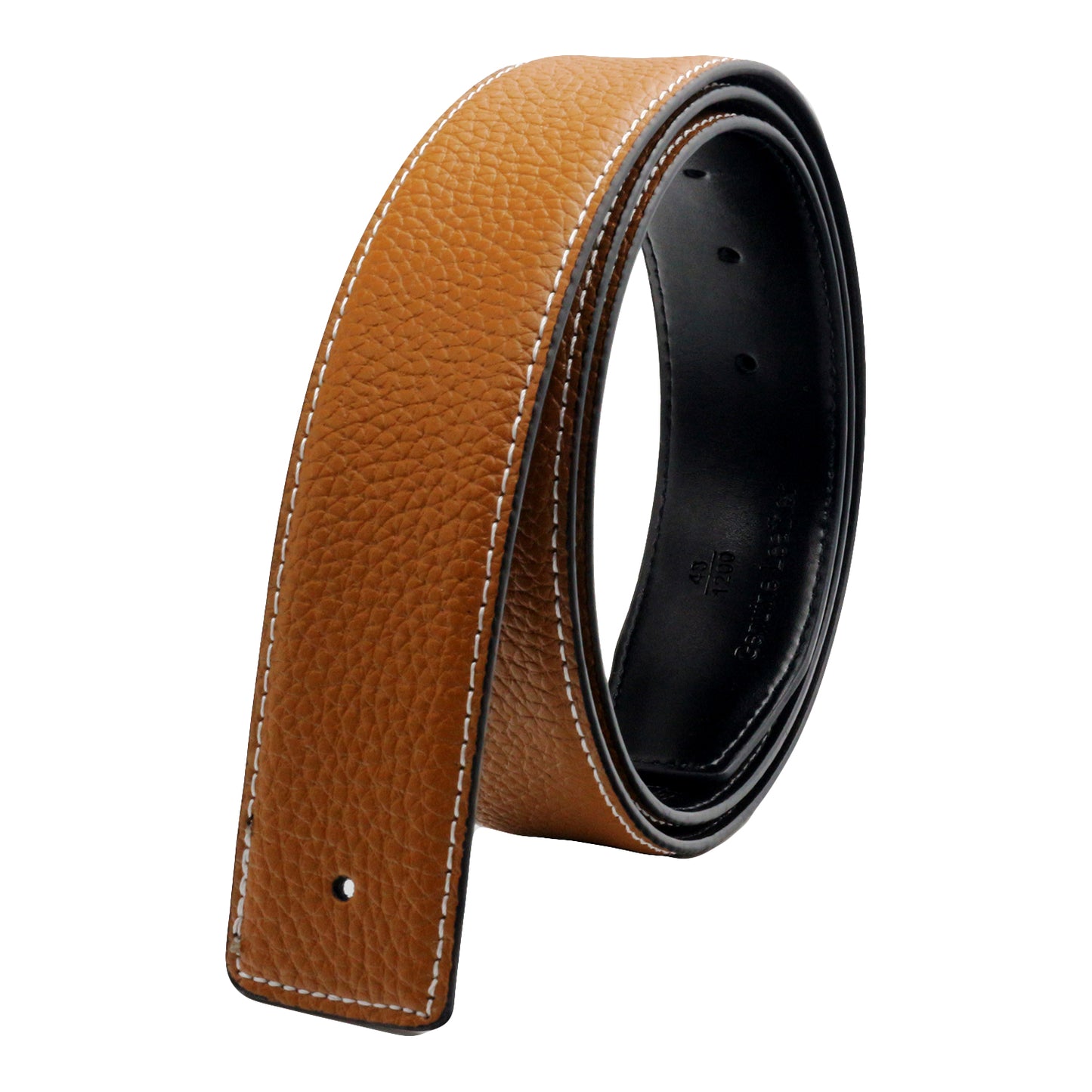 QHA Mens Leather Belts Genuine Replacement Belt Strap Without Buckle for Men Jeans 38mm Wide Q06