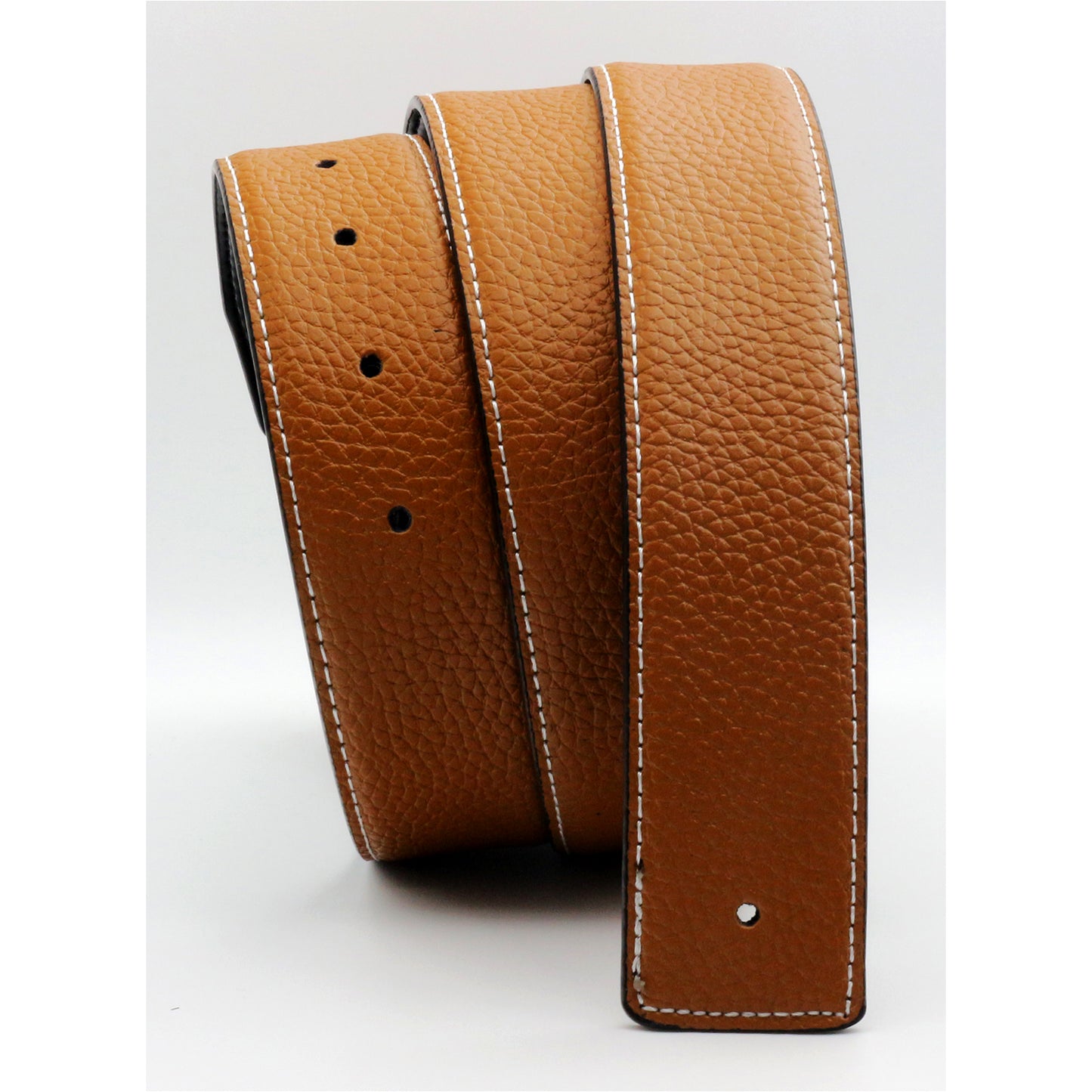 QHA Mens Leather Belts Genuine Replacement Belt Strap Without Buckle for Men Jeans 38mm Wide Q06