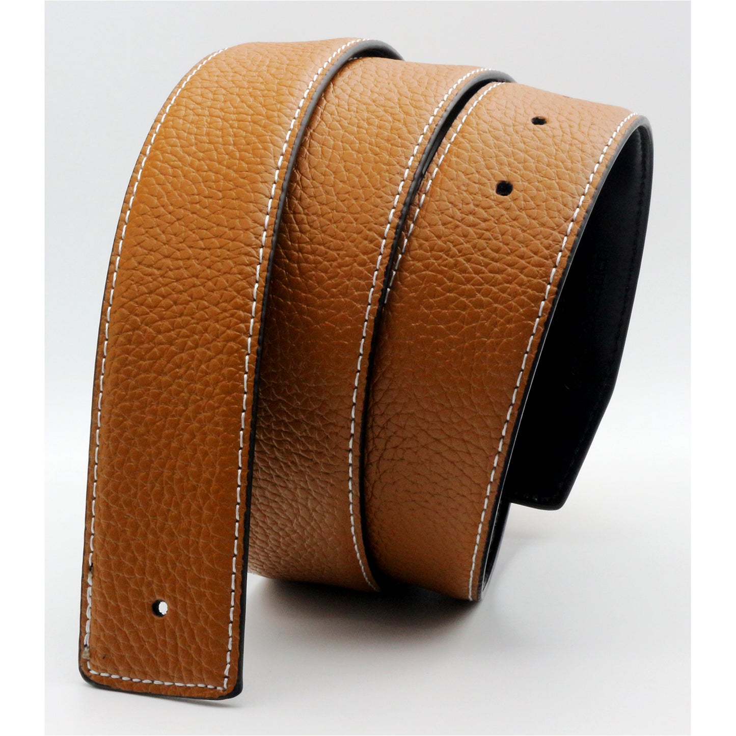 QHA Mens Leather Belts Genuine Replacement Belt Strap Without Buckle for Men Jeans 38mm Wide Q06